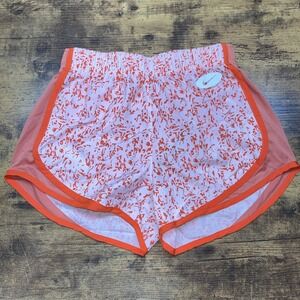 Nike Running Shorts Size XS Womens Dri‎ Fit Orange White $35 NWT Training Gym